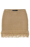 Cha Cha Knit Mini Skirt Gold