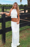 No Contact Maxi Skirt Off White
