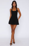 We Belong Halter Mini Dress Black