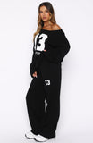 Only One Left Track Pants Black