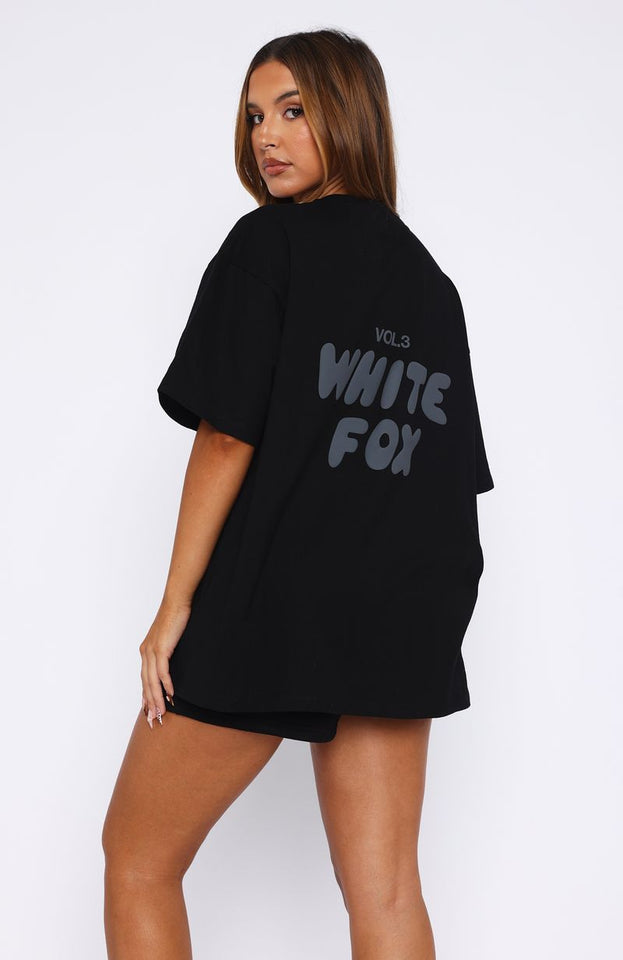 Offstage Back Graphic Oversized Tee Onyx