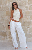 Sweet Like Me Wide Leg Pants White