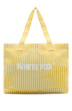 Straight Lines Tote Bag Yellow Stripe
