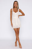 Lights Out Mini Dress Off White