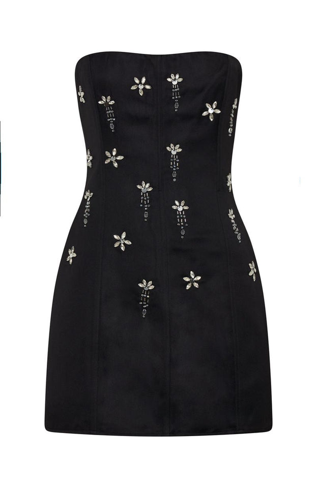 Savage Lust Strapless Mini Dress Black