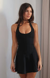 We Belong Halter Mini Dress Black