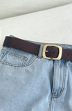 Reed Belt Chocolate/Gold