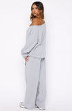 Only One Left Track Pants Grey Marle