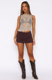 Selfish Behaviour Mini Skort Chocolate
