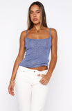 Juicy Secrets Knit Top Blueberry