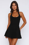 We Belong Halter Mini Dress Black