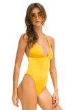 TRIANGLE ONE PIECE SWIMSUIT - REGGAE