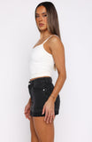 Charlotte Denim Mini Skirt Black Acid