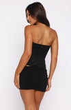 Admired By All Strapless Bustier Black