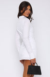 Always Will Be Long Sleeve Mini Dress White