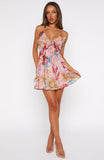 Can't Resist You Mini Dress Dusty Blush Floral