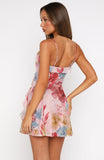 Can't Resist You Mini Dress Dusty Blush Floral