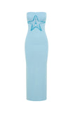 Chasing Wild Dreams Knit Maxi Dress Azure