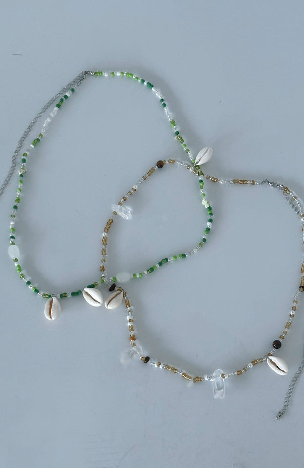 Hanalei Body Chain Green/Gold