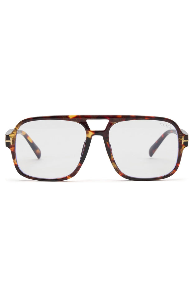Jordan Blue Light Glasses Leopard/Clear