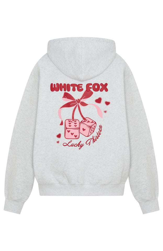 Lucky Thirteen Cheyenne Oversized Hoodie Grey Marle