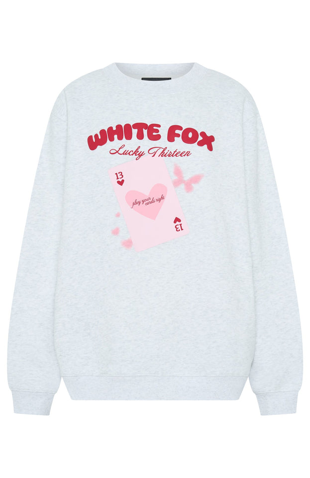 Lucky Thirteen Kalena Oversized Sweater Grey Marle