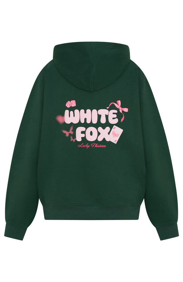 Lucky Thirteen Stephanie Oversized Hoodie Green