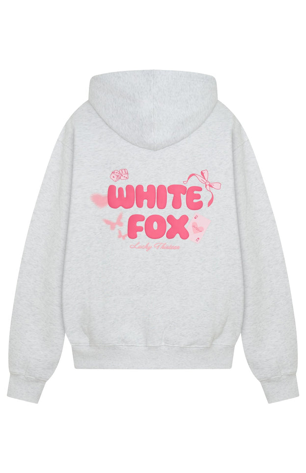 Lucky Thirteen Stephanie Oversized Hoodie Grey Marle