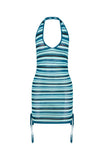My Best Life Knit Mini Dress Blue Horizon