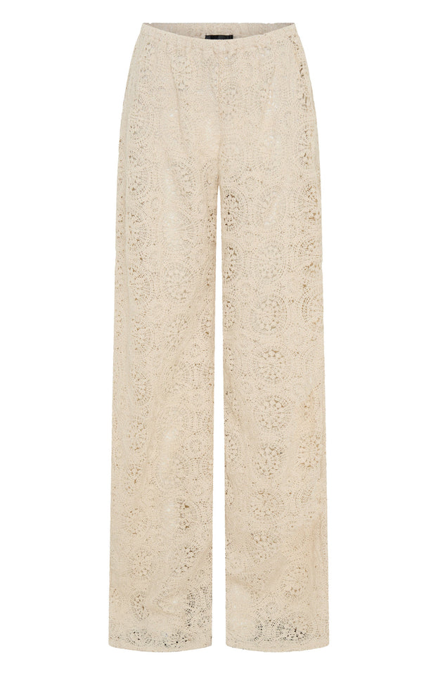Tranquility Crochet Pant Off White