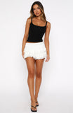 Taking In The Sun Mini Skort White
